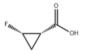 struktura kwasu (1S,2S)-2-fluorocyklopropanokarboksylowego CAS 127199-14-8