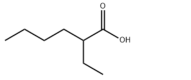 Struktur von 2-Ethylhexansäure CAS 149-57-5