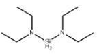 estructura de bis (dietilamino) dihidrosilano CAS 27804-64-4