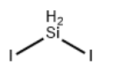 Struktur von Diiodsilan CAS 13760-02-6