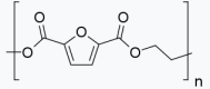 struktura furano-2,5-dikarboksylanu polietylenu CAS 28728-19-0