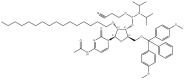 Estructura de DMTr-2'-O-C16-rC (Ac) -3'-CE-fosforamidita CAS 2382942-38-1