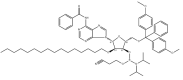 structure of DMTr-2'-O-C16-rA(Bz)-3'-CE -Phosphoramidite CAS 2382942-35-8