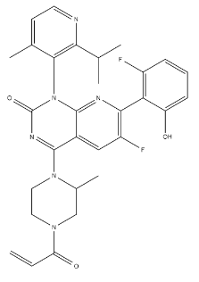 Structure of Sotorasib CAS 2296729-00-3