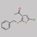 1-(2-(Benzylthio)-5-chlorothiophen-3-yl)ethanone CAS#: 160982-09-2