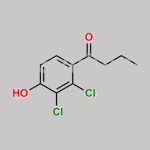 1-(2,3-dichloro-4-hydroxyphenyl)butan-1-one CAS#: 2350-46-1