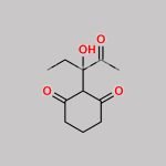 2-(3-hydroxy-2-oxopentan-3-yl)cyclohexane-1,3-dione CAS#: N/A