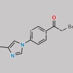 2-Bromo-1-(4-(4-methyl-1h-imidazol-1-yl)phenyl)ethanone CAS#: 810662-38-5