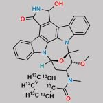 3-HydroxyMidostaurin 13C6 CAS#: N/A