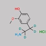 3-Methoxy Dopamine-D4 Hydrochloride CAS#: 1216788-76-9