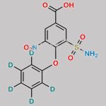 3-Nitro-4-Phenoxy-5-Sulfamoylbenzoic Acid D5 CAS#: 1072125-53-1