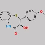 Diltiazem 2-Epimer O-Desacetyl N-Desdimethylaminoethyl Impurity CAS#: 132830-17-2