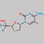 Emtricitabine-15N,D2 CAS#: N/A