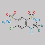 Hydrochlorothiazide-13C,15N2,d2 CAS#: N/A