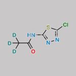 N-(5-Chloro-1,3,4-Thiadiazol-2-yl)acetamide D3 CAS#: N/A