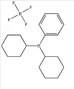 Structure of Dicyclohexylphenylphosphine tetrafluoroborate CAS 161054-07-5