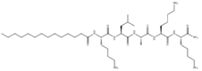 Structure of Myristoyl Pentapeptide-17 CAS 959610-30-1