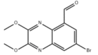 Structure of 5-Quinoxalinecarboxaldehyde, 7-bromo-2,3-dimethoxy- CAS 187479-66-9