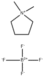 Structure of Pyrrolidinium, 1,1-dimethyl-, tetrafluoroborate CAS 69444-51-5