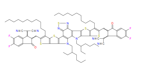 Structure of Y6(BTPTT-4F) CAS 2304444-49-1
