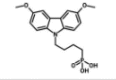 Structure of of [4-(3,6- dimethoxy -9H- carbazole -9- yl) butyl] phosphonic acid (C18H22NO5P) CAS 2922526-56-3