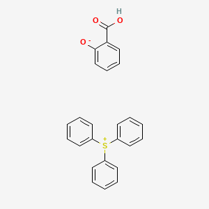 Structure of Triphenylsulfonium, 2-hydroxybenzoate (11) CAS 345580-99-6