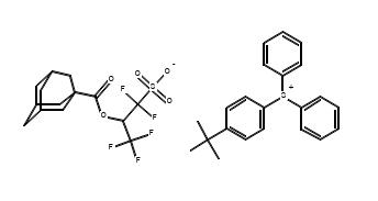 Structure of 4-(1,1-Dimethylethyl)phenyl]diphenylsulfonium salt with 1-(difluorosulfomethyl)-2,2,2-trifluoroethyl tricyclo[3.3.1.13,7]decane-1-carboxylate CAS 959752-27-3