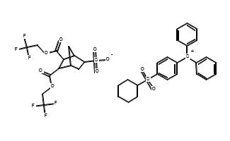 Structure of (4-(cyclohexylsulfonyl)phenyl)diphenylsulfonium CAS 1379516-10-5