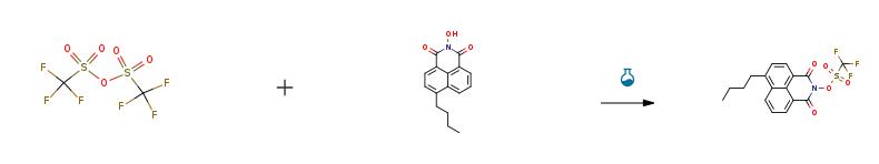 Route of Synthesis (ROS) of 6-butyl-1,3-dioxo-1H-benzo[de]isoquinolin-2(3H)-yl trifluoromethanesulfonate CAS# 1610827-31-0