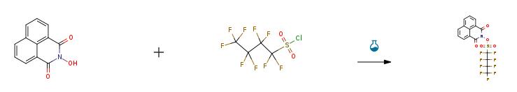 Route of Synthesis (ROS) of Naphthalimidyltrifluromethan sulfornate CAS# 171417-91-7