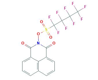 Structure of Naphthalimidyltrifluromethan sulfornate CAS 171417-91-7