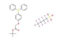 Structure of tert-Butyl 2-[4-(diphenylsulphonium)phenoxy]acetate, nonaflate salt CAS 857285-80-4